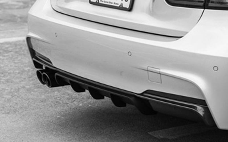 BMW 5 SERIES F30 MSPORT REAR DIFFUSER OPTIK STYLE SINGLE - Image 2
